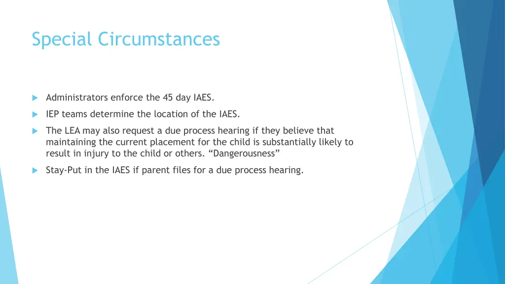 special circumstances 1