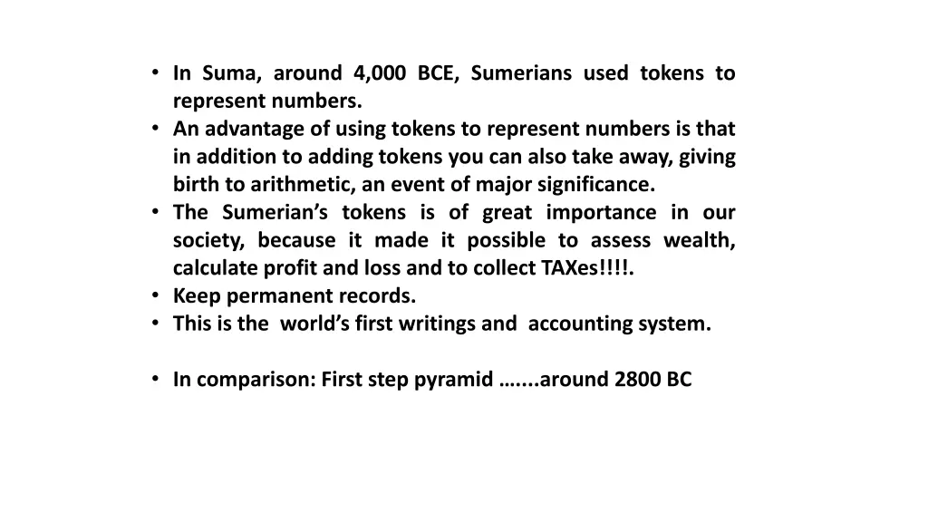 in suma around 4 000 bce sumerians used tokens