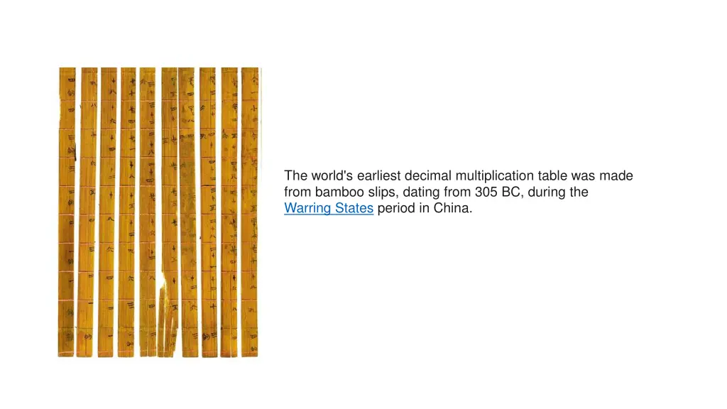 the world s earliest decimal multiplication table