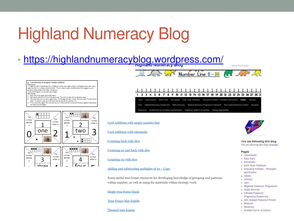 highland numeracy blog