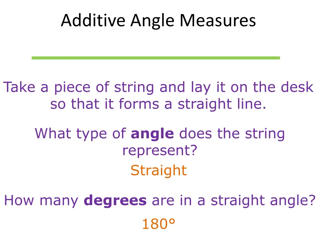 additive angle measures