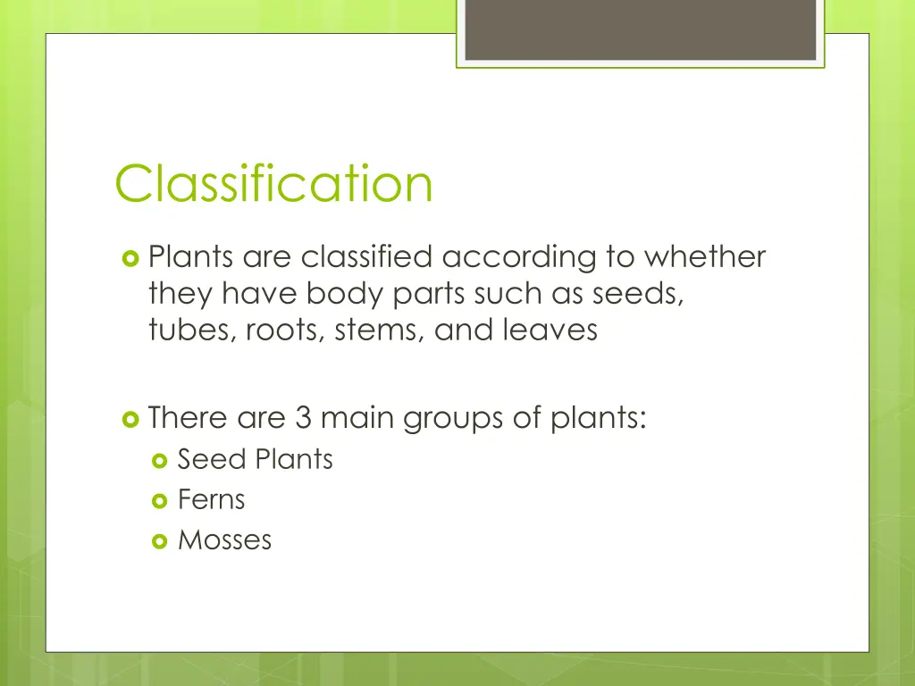 classification