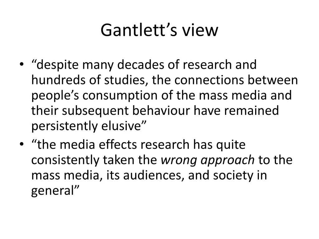 gantlett s view