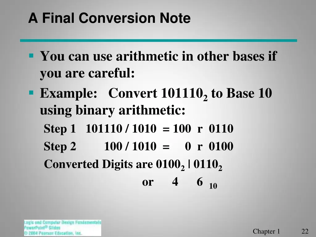 a final conversion note