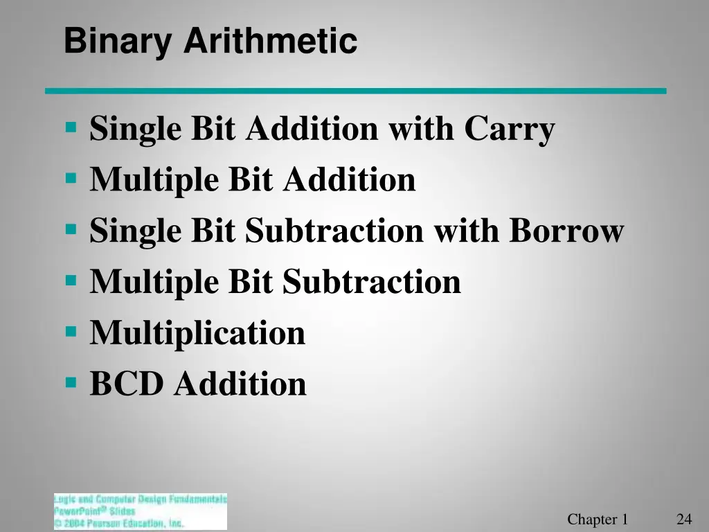 binary arithmetic