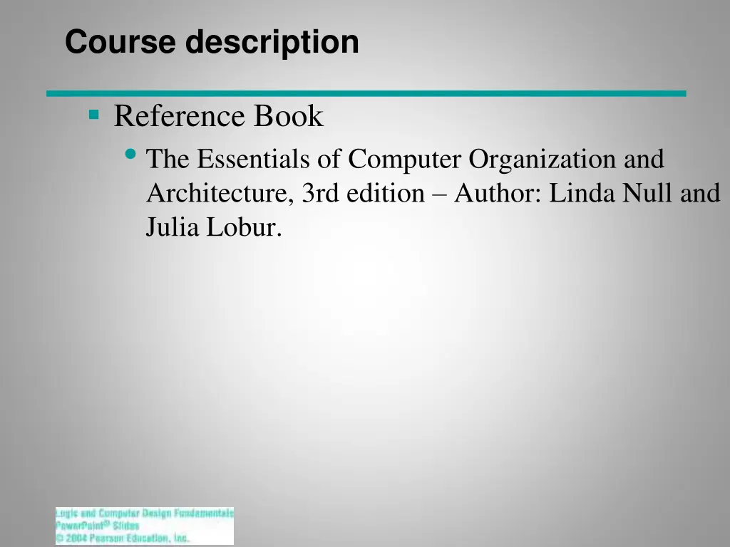 course description 1