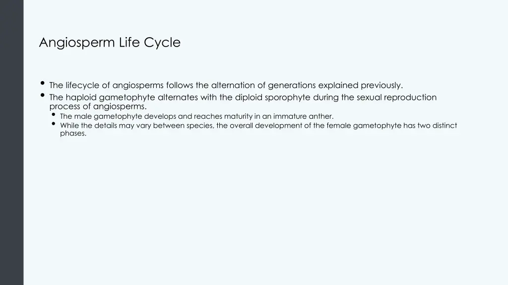 angiosperm life cycle