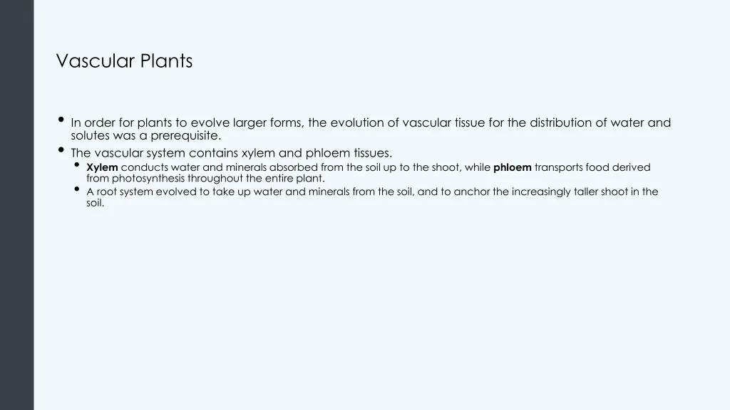 vascular plants