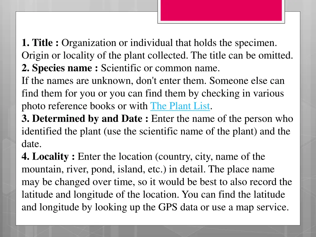 1 title organization or individual that holds