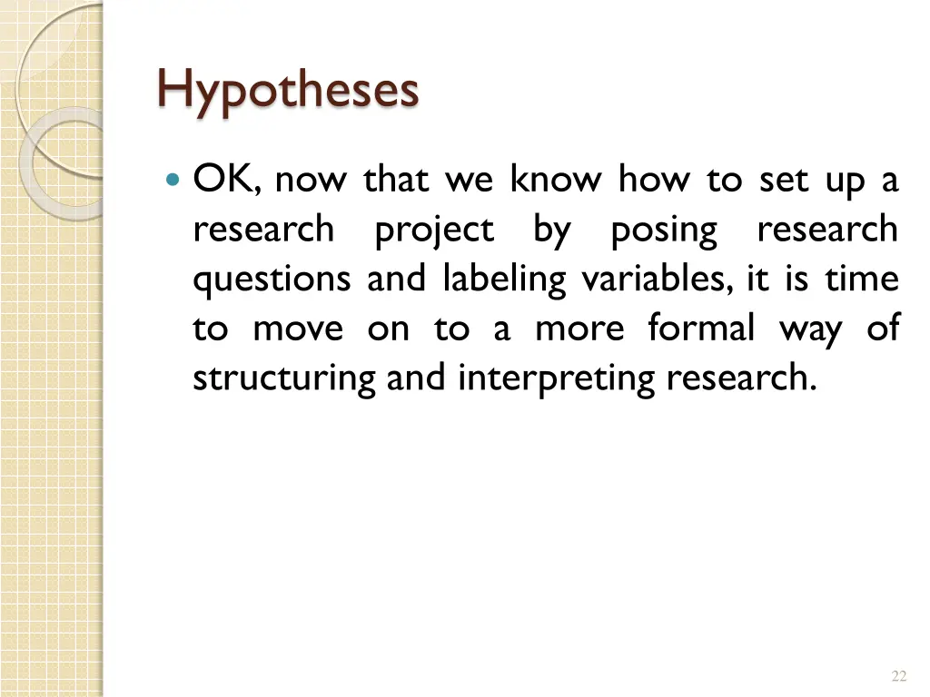 hypotheses