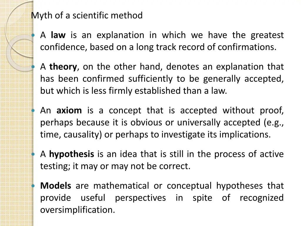 myth of a scientific method 1