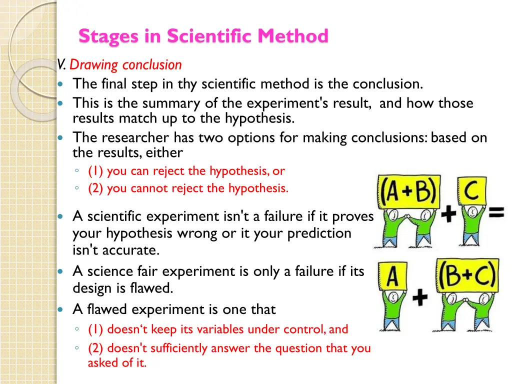 stages in scientific method 4