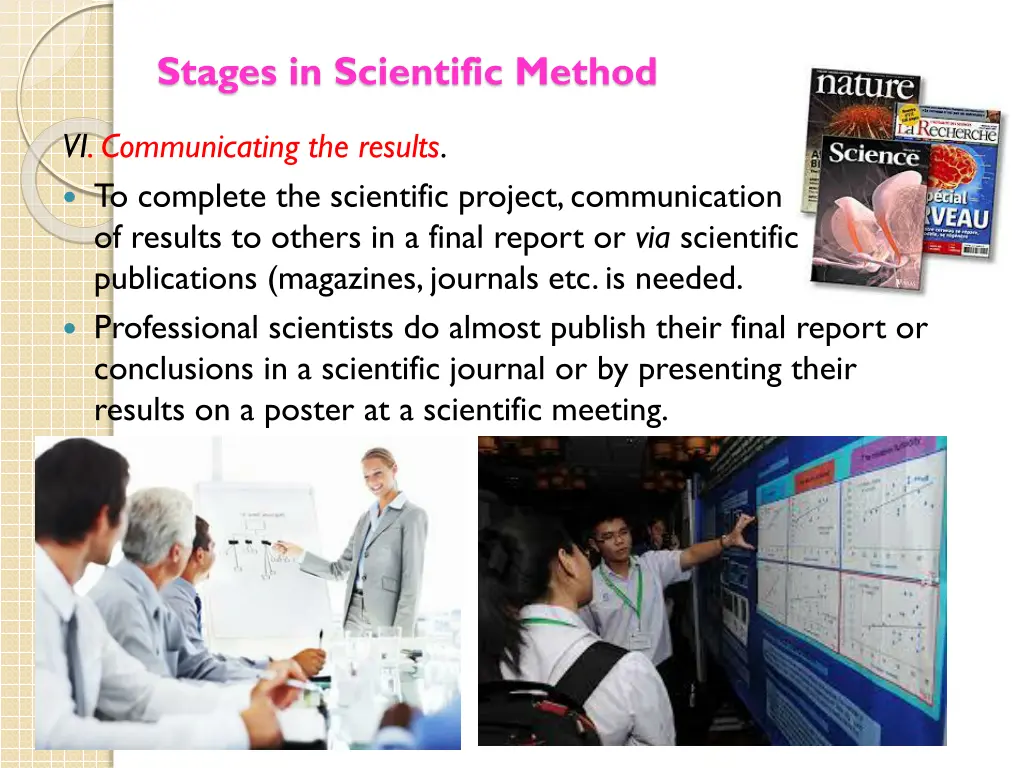 stages in scientific method 5