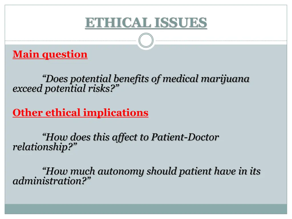 ethical issues