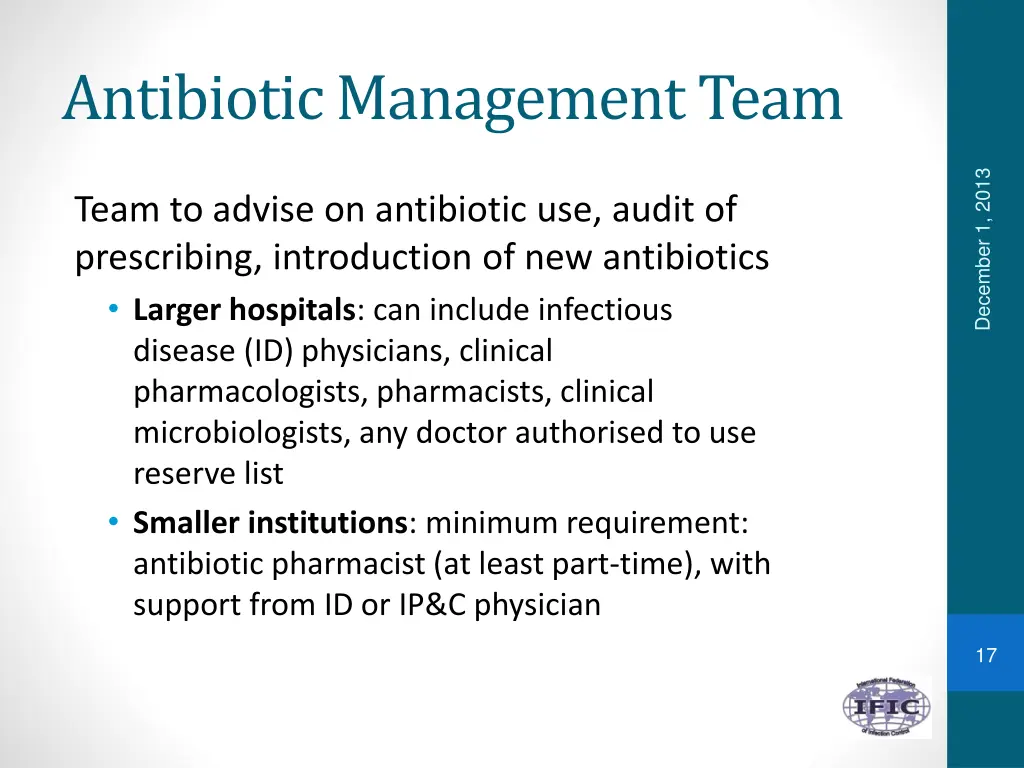 antibiotic management team