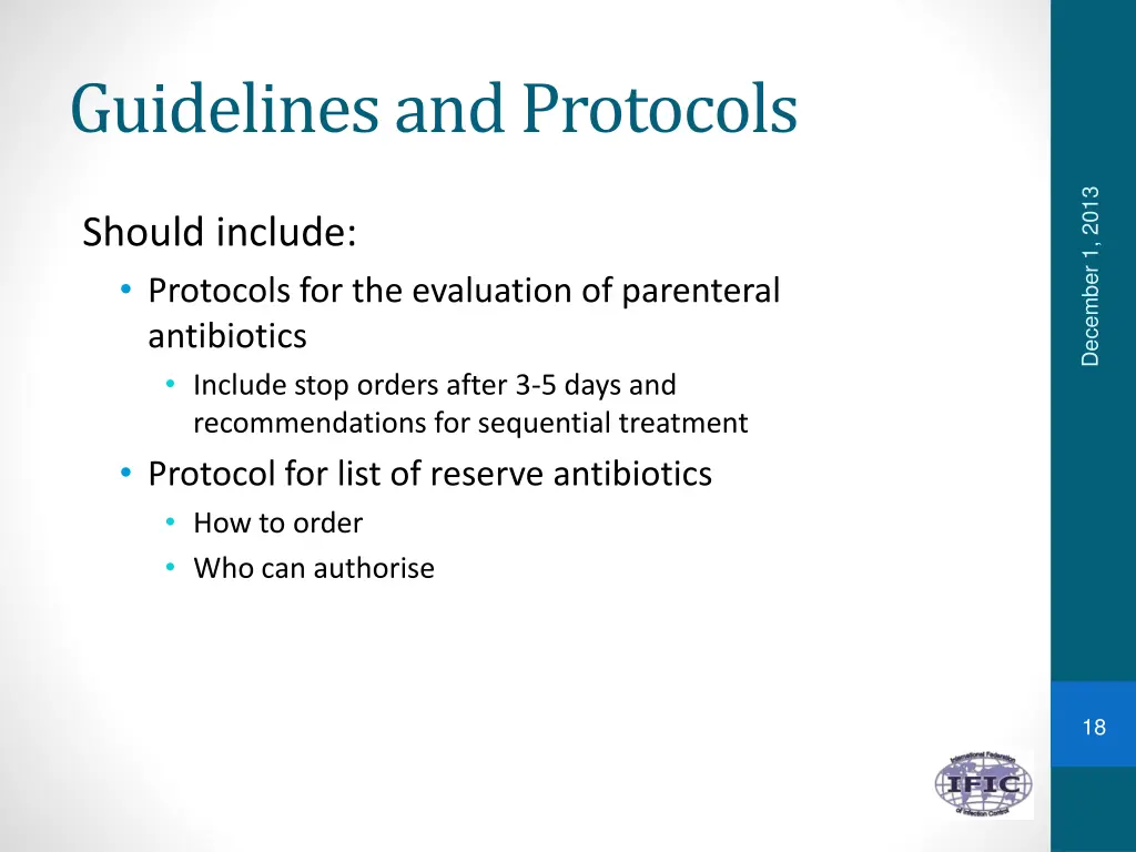 guidelines and protocols