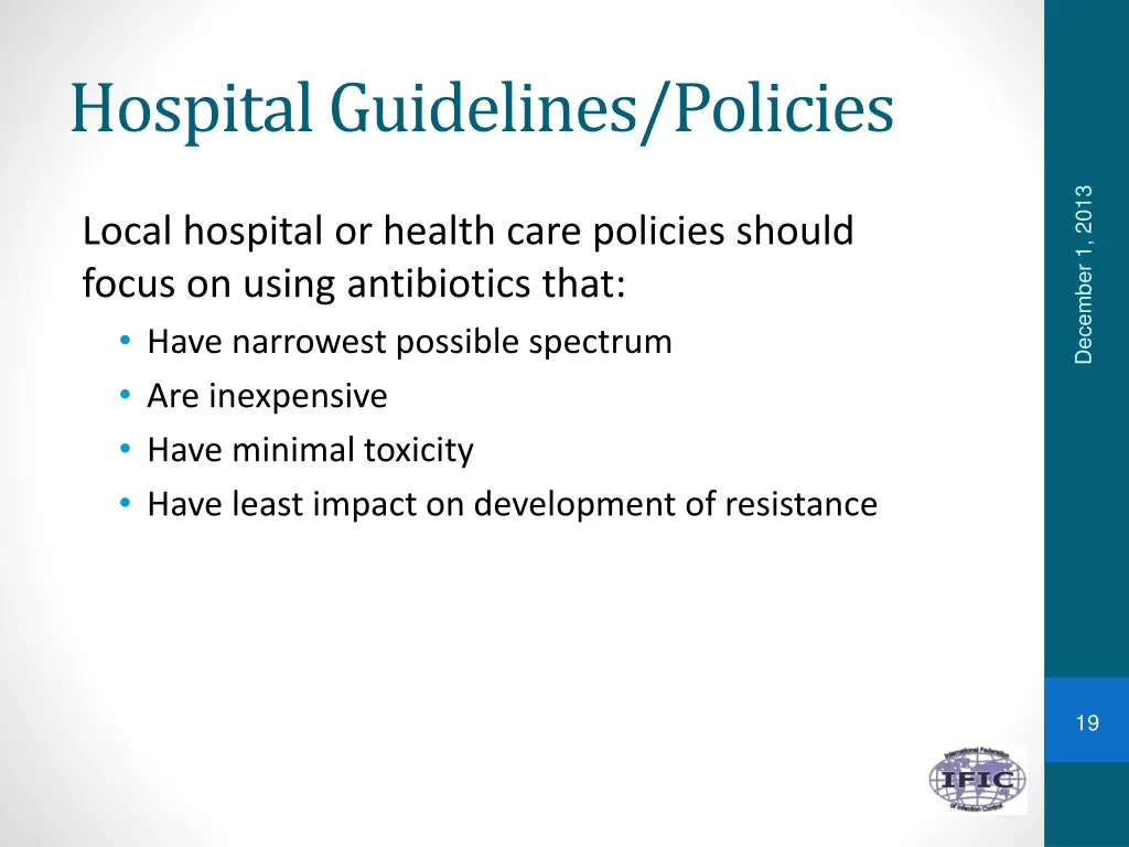 hospital guidelines policies