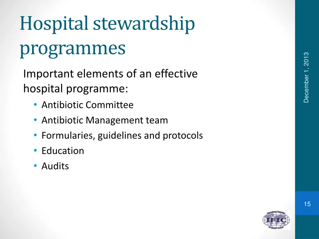 hospital stewardship programmes