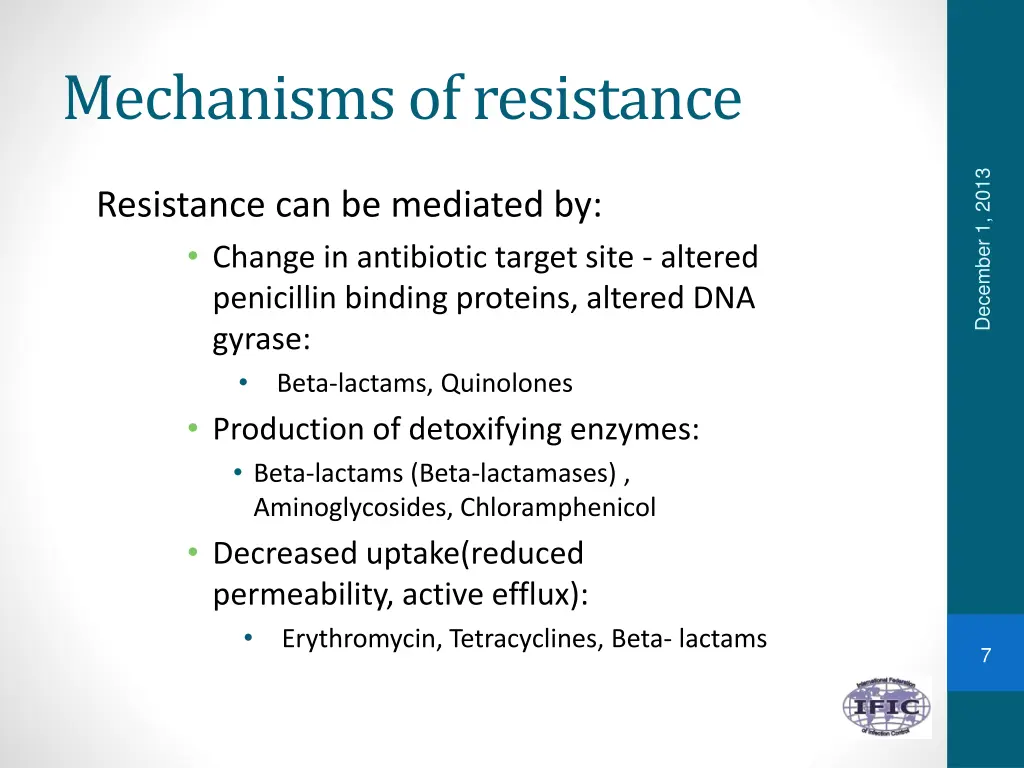 mechanisms of resistance