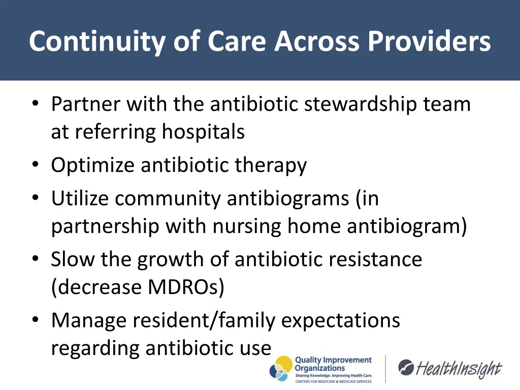 continuity of care across providers