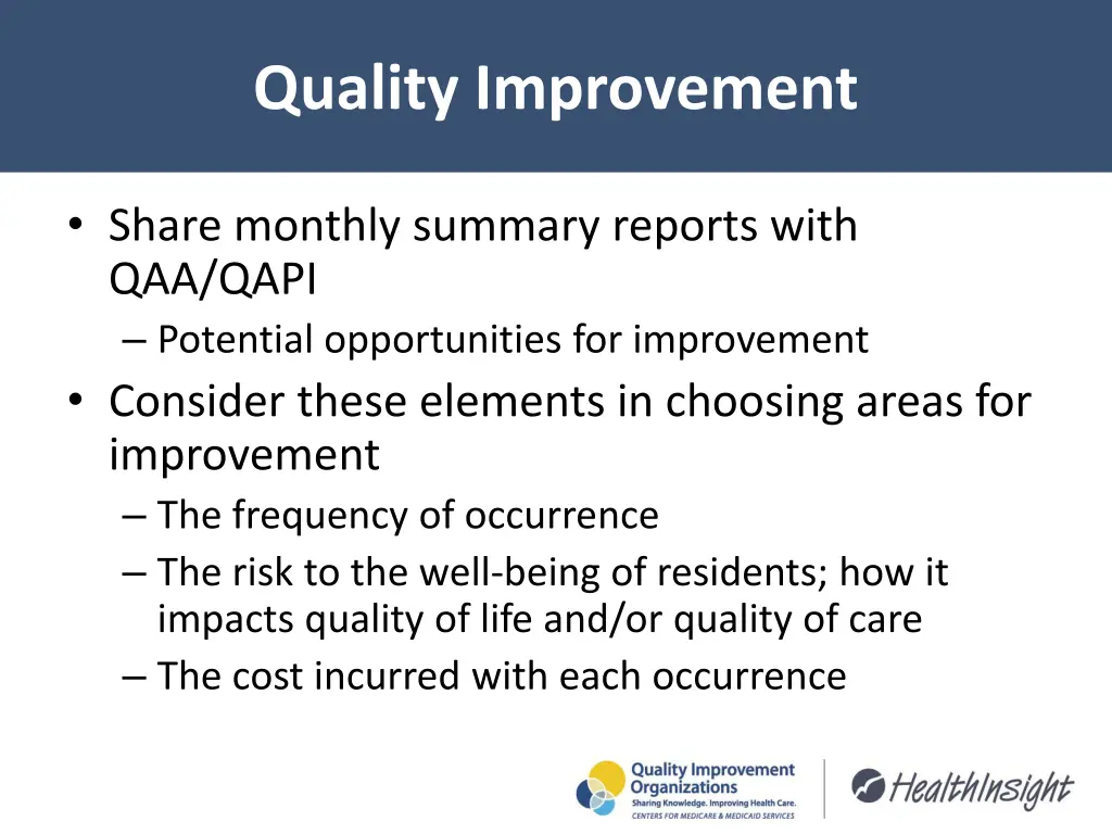 quality improvement