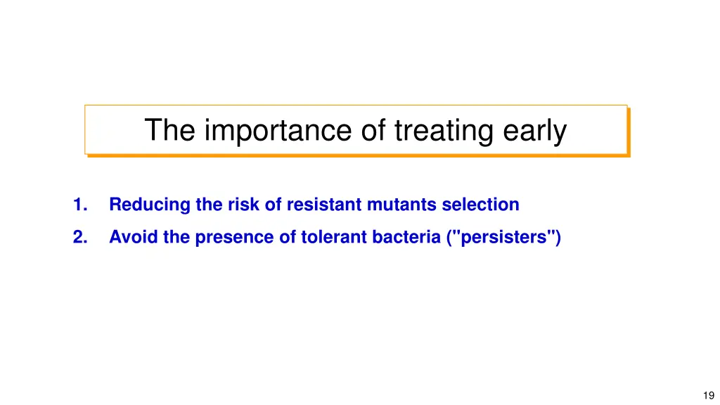 the importance of treating early 2