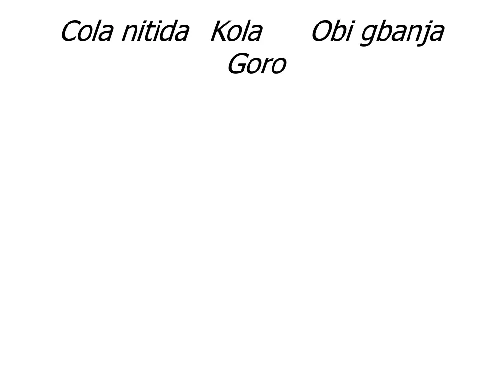 cola nitida kola