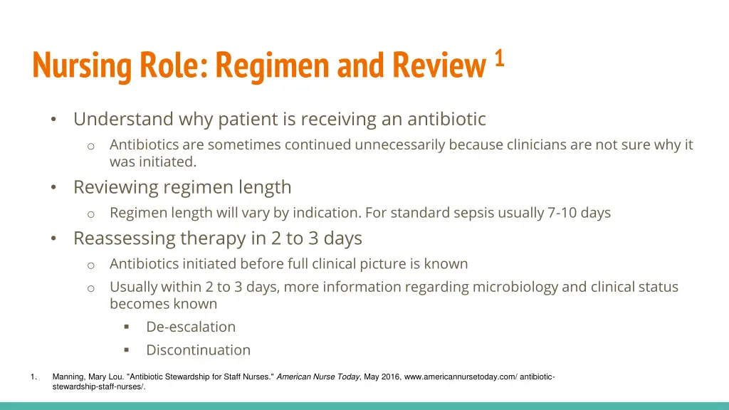 nursing role regimen and review 1