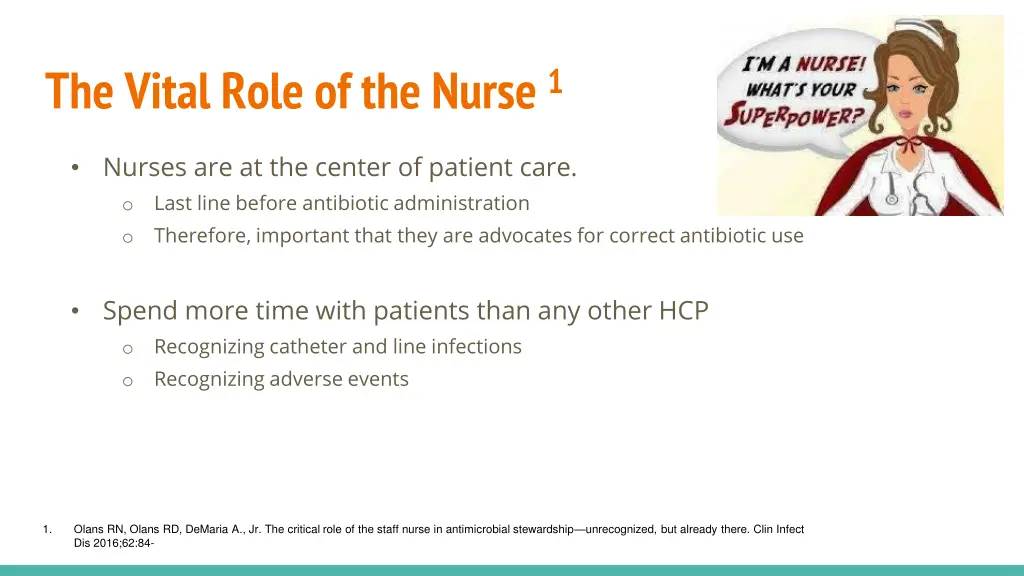 the vital role of the nurse 1