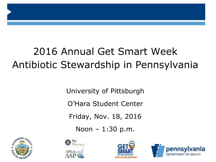 2016 annual get smart week antibiotic stewardship