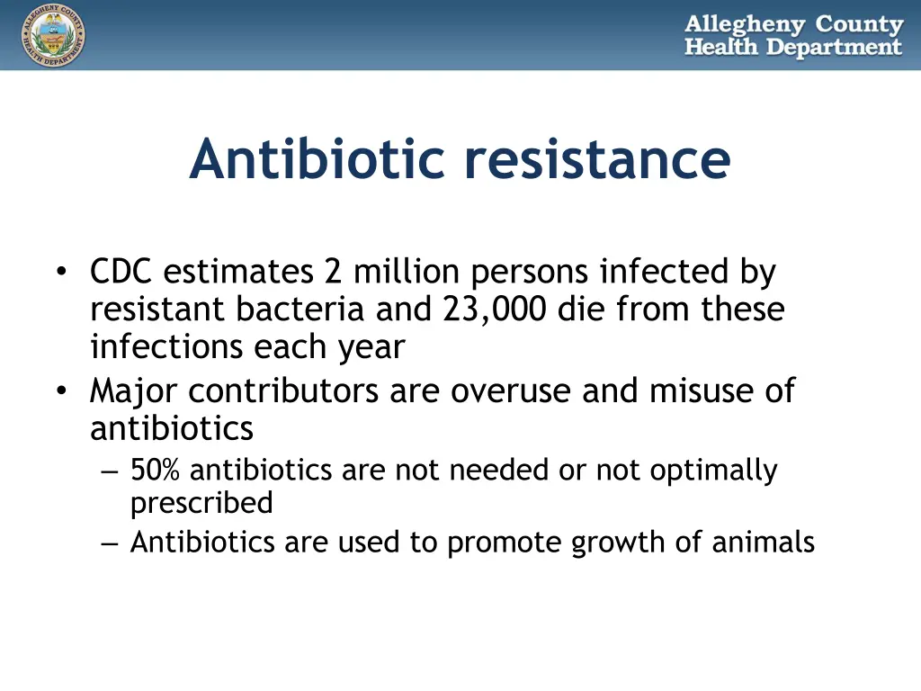 antibiotic resistance