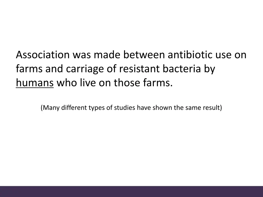 association was made between antibiotic