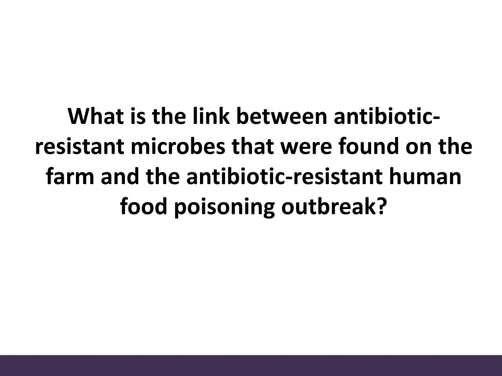 what is the link between antibiotic resistant