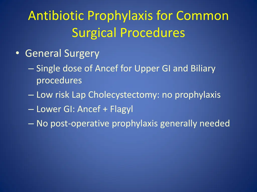 antibiotic prophylaxis for common surgical 2