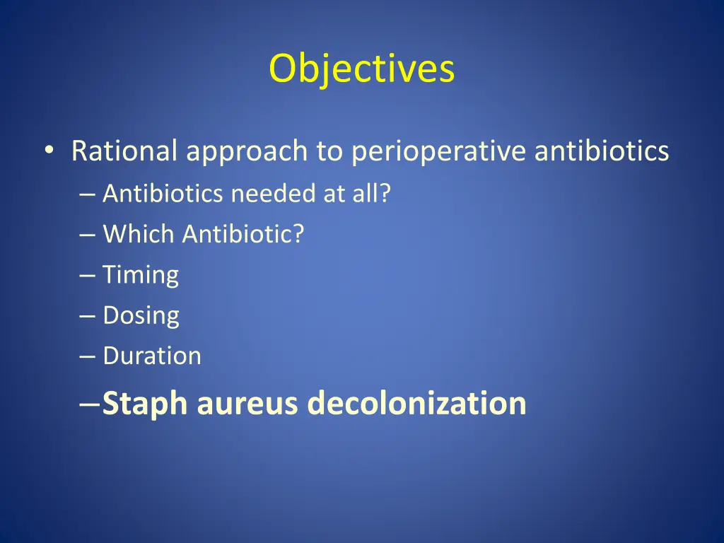 objectives 3