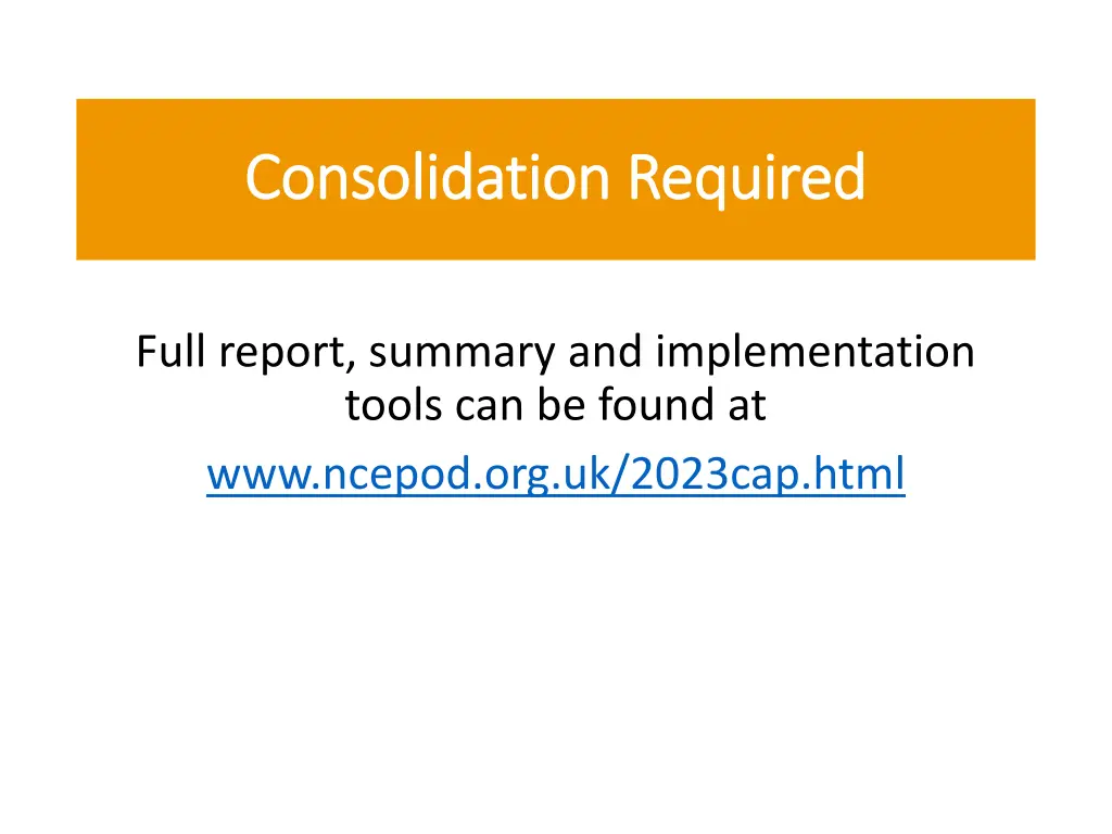 consolidation required consolidation required