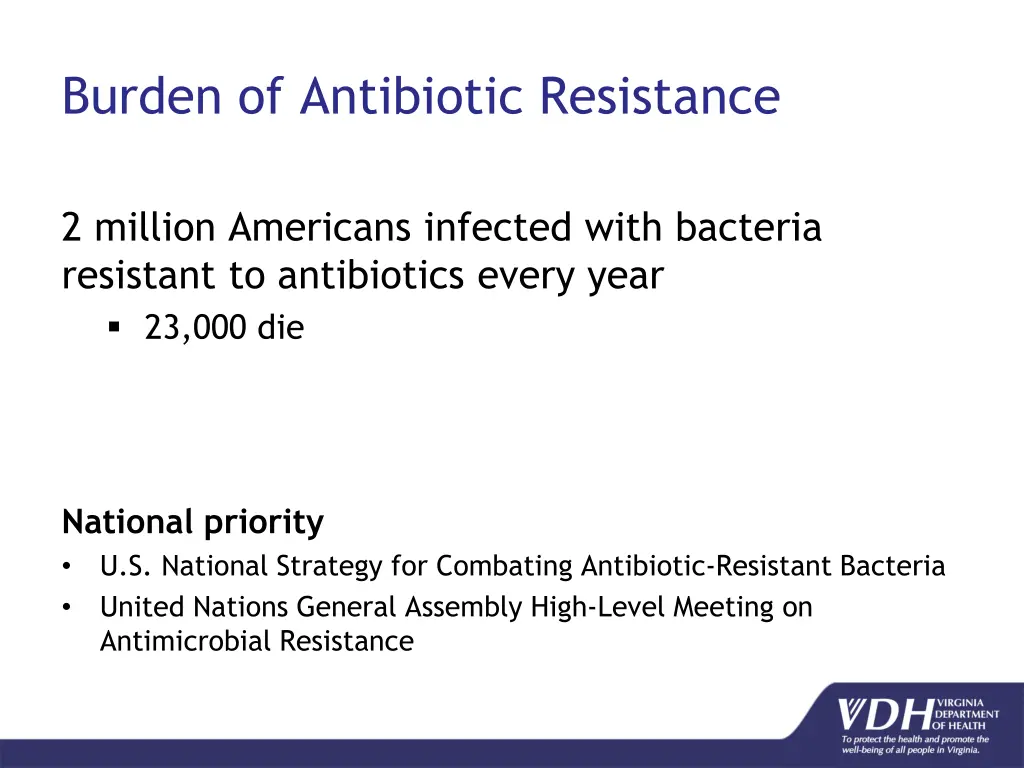 burden of antibiotic resistance