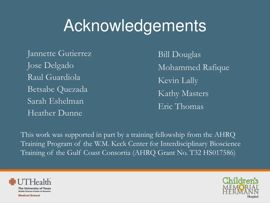 acknowledgements