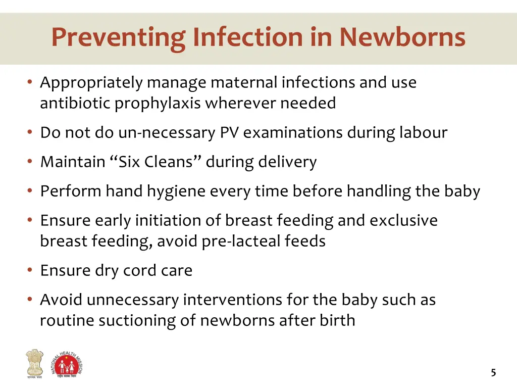 preventing infection in newborns