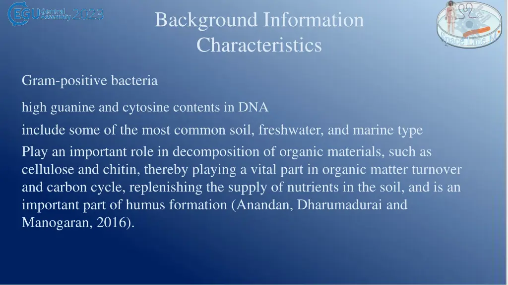 background information characteristics