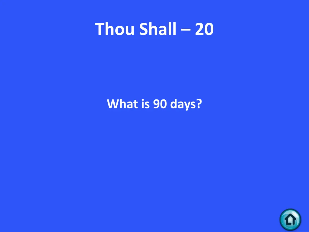 thou shall 20 1