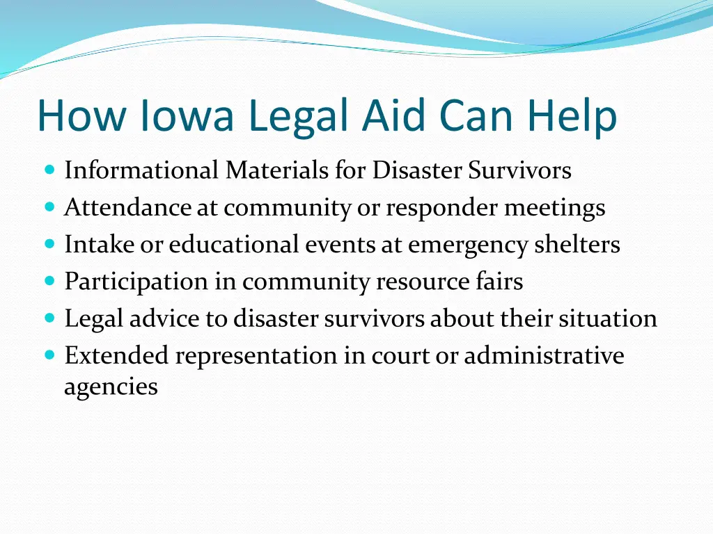 how iowa legal aid can help