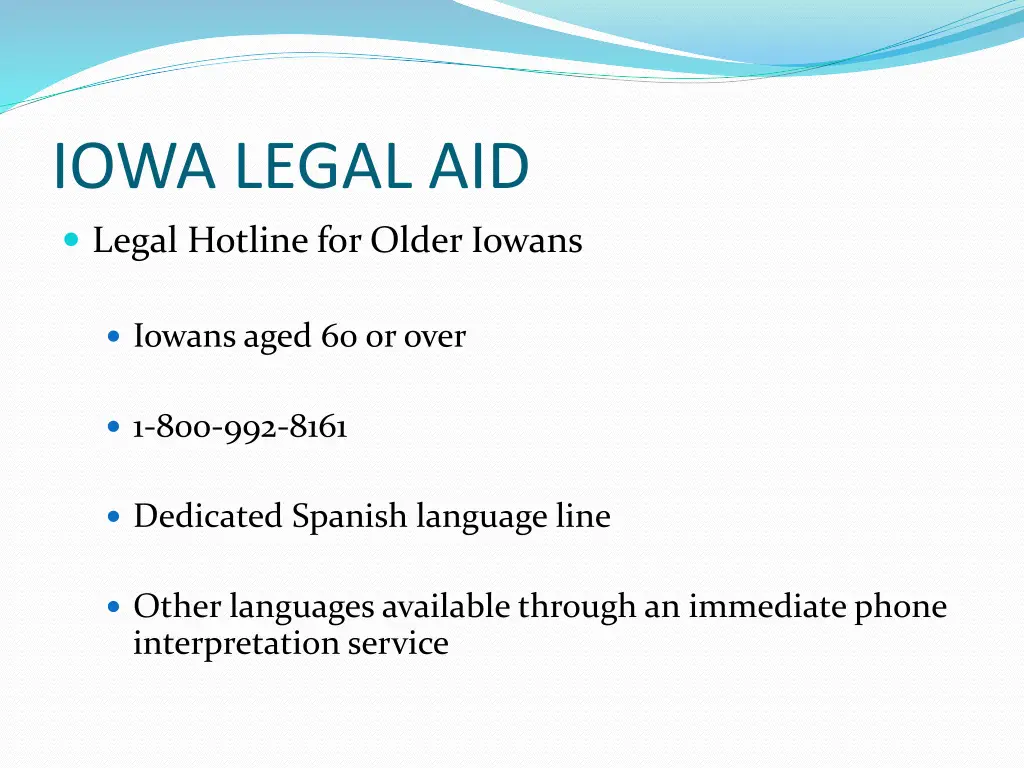 iowa legal aid legal hotline for older iowans