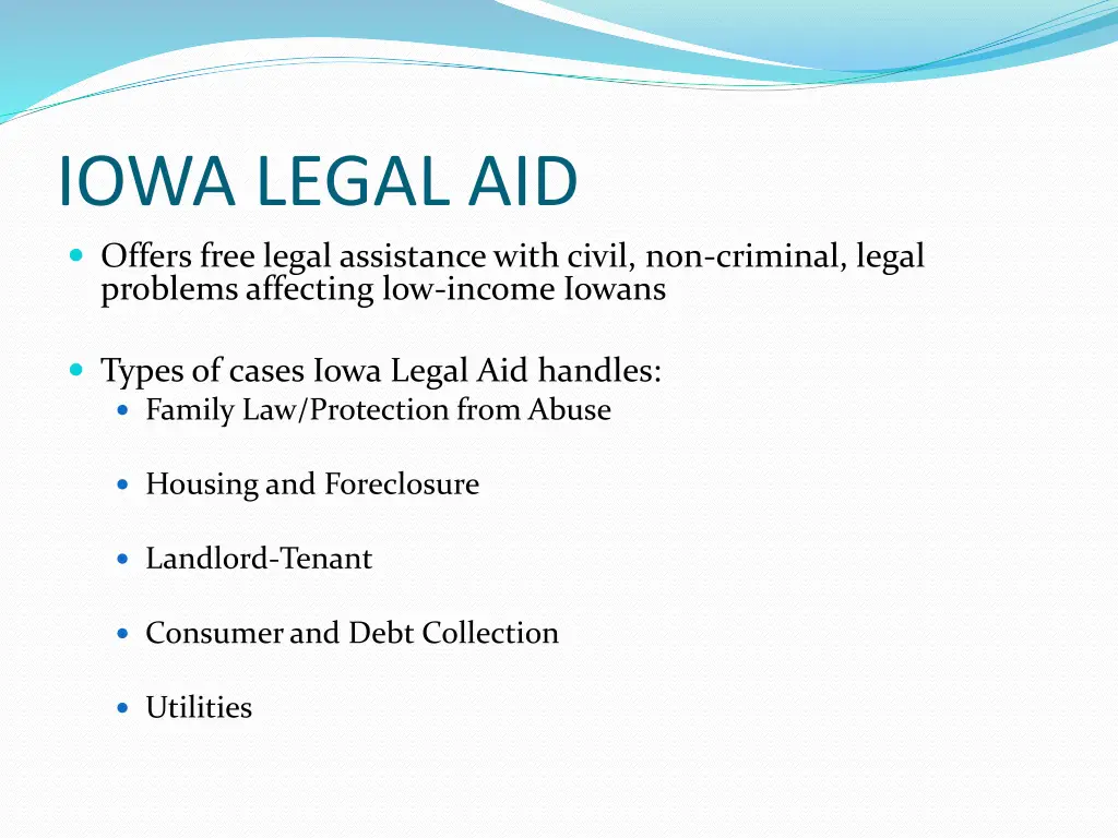 iowa legal aid offers free legal assistance with