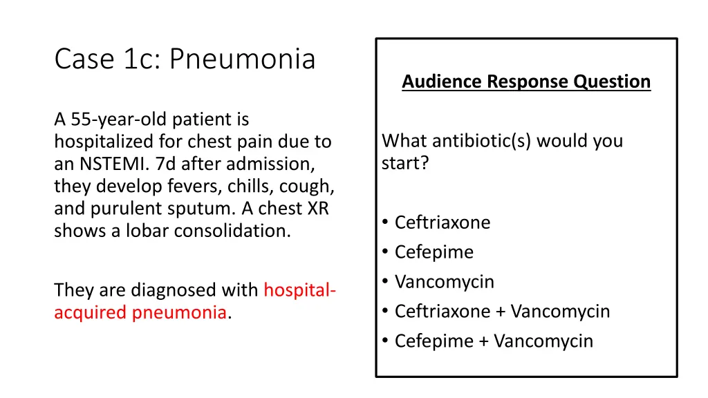 case 1c pneumonia