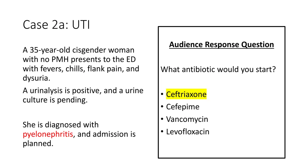 case 2a uti 1