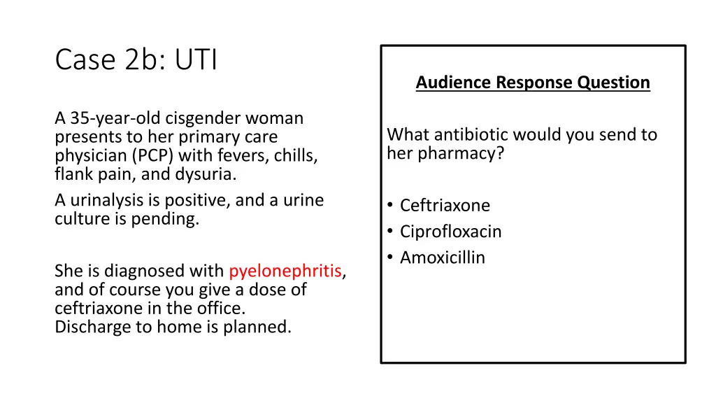 case 2b uti