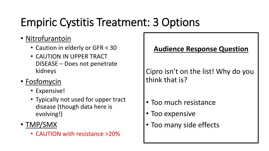 empiric cystitis treatment 3 options empiric 2