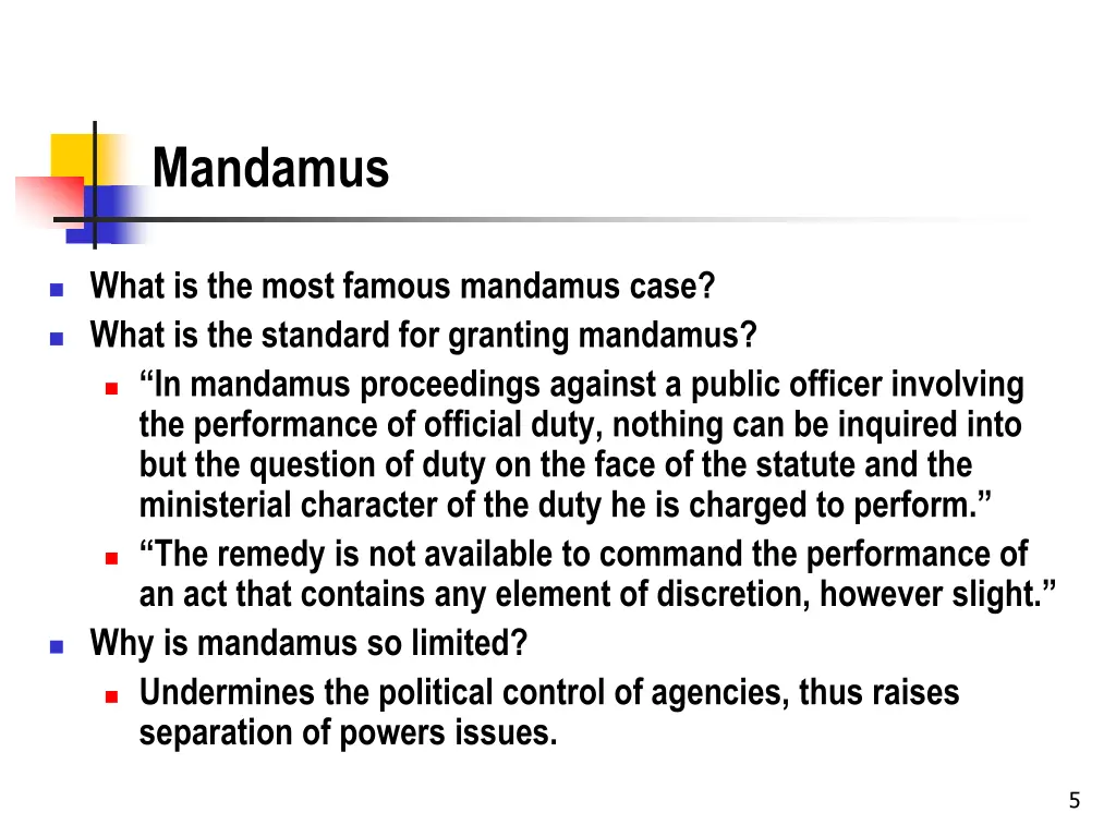 mandamus