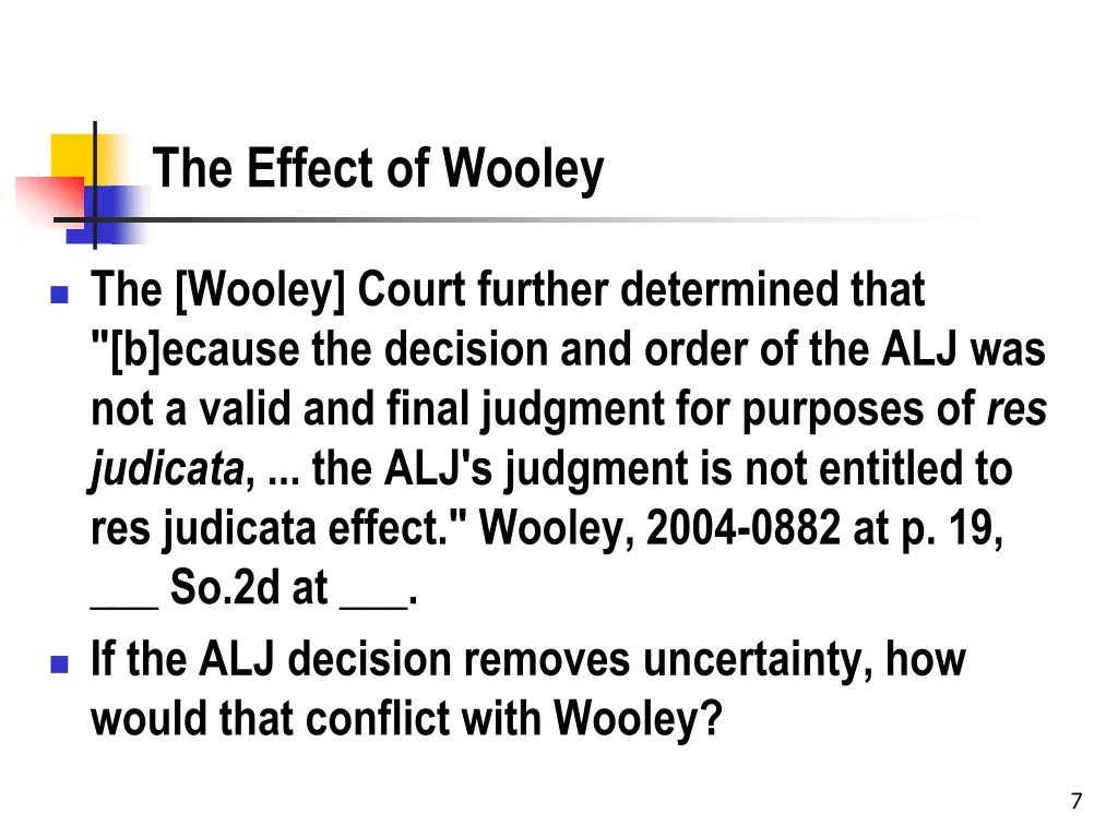 the effect of wooley